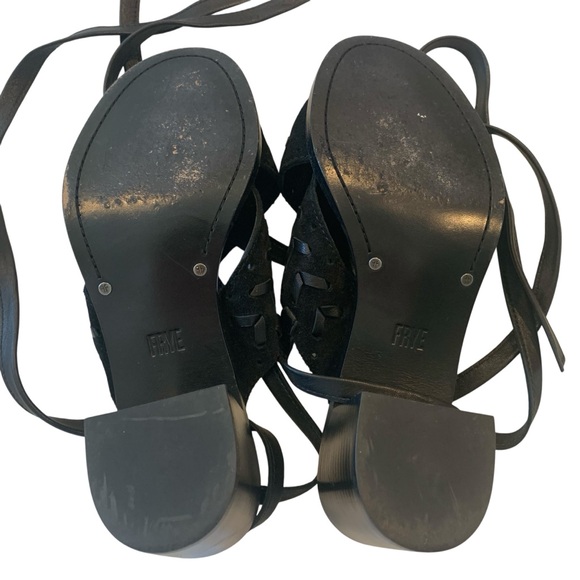 Frye Black Strappy Sandals - Picture 2 of 4